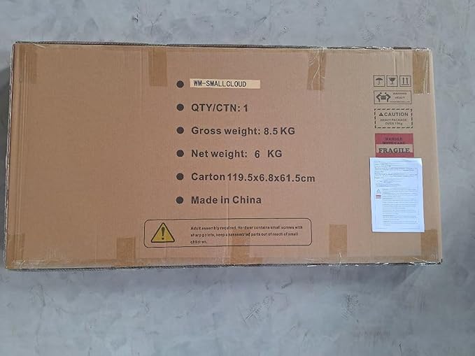 BST FURNH Small Cloud Mirror - Unique 44x21 Inch Full Length Wall Mounted Tall Mirror for Bedroom, Bathroom, Living Room