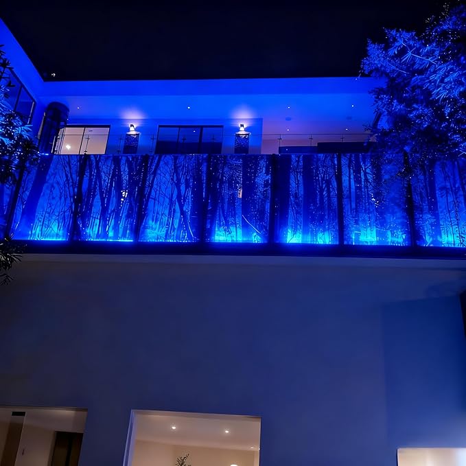 Linkable Smart LED Wall Washer Light, 120V RGBCW Color Changing LED Light Bars with Group and Individual Control, Timing, 168W (24x7W) Dimmable for Outdoor & Indoor Lighting Projects, ETL Listed