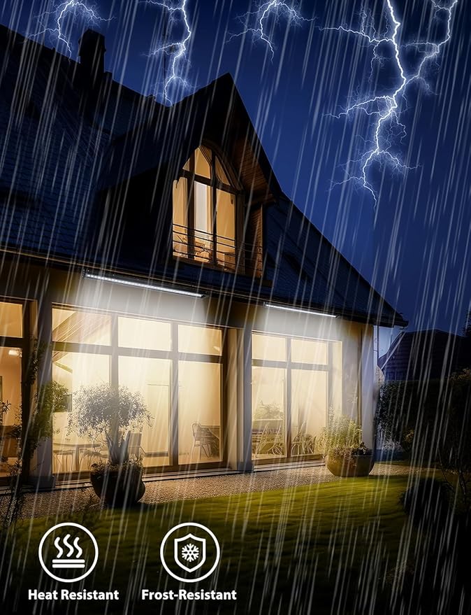 Pro-Grade LED Wall Washer Light Bars, 54W 6000K Daylight White Outdoor LED Light Bar, IP67 Waterproof Heavy Duty 120V Linear Strip Light for Landscape Building Wash Lighting (40 Inch)