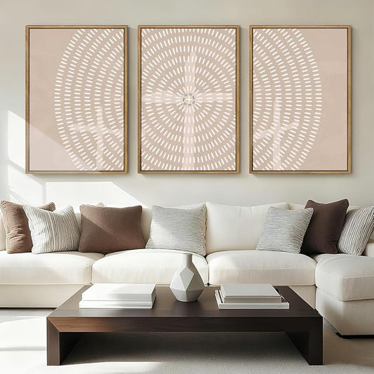 Christian Framed Canvas Wall Art Modern Jesus Wall Decor Abstract Wall Art Set of 3 Jesus Feeds The 5000Artwork for Living Room Bedroom Office 24x36 Inch