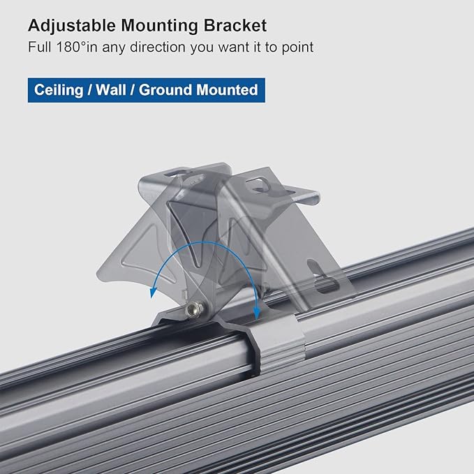 36W LED Wall Washer Lights, 6000K Daylight White Linear Flood Light, 3.2ft/40 120V LED Light Bar, IP65 Waterproof Outdoor LED Wall Washer Lights for Landscape, Church, Ads, Yard, Garden