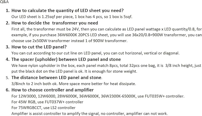 4PCS Soft LED Backlight Sheet 36W 6000Kwhite Color Backlit Flexible cuttable Each pcs 19X9.5 inch for Translucent countertop.