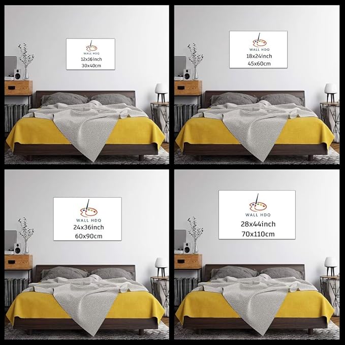 Motivational Japanese Geisha Canvas Wall Art Prints Red Moon Wall Decor Samurai Painting Inspirational Quotes I Choose Poster Framed for Hotel Living Room Bedroom Framed (24''W x 36''H)