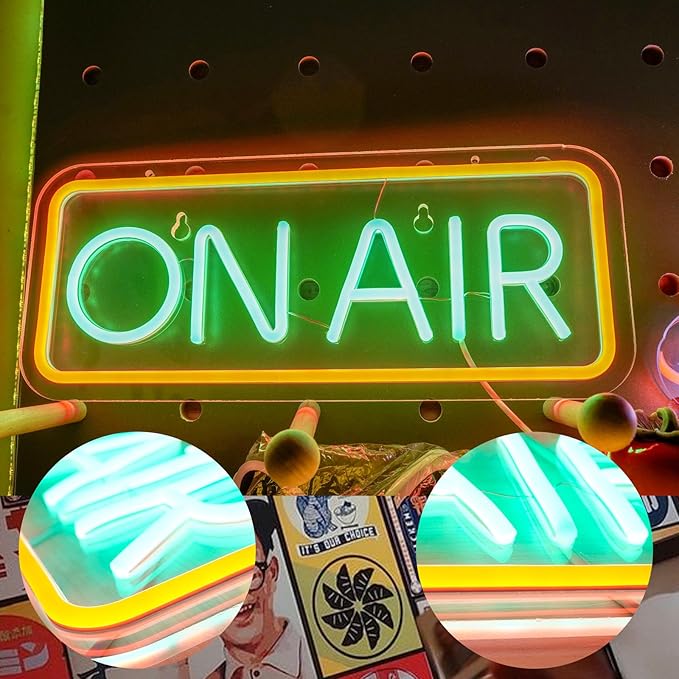 On Air Led Neon Sign，Neon Signs for Gaming Room Wall Decor，High Brightness 5V Neon Lights for Room Bar Pub Store Club Garage