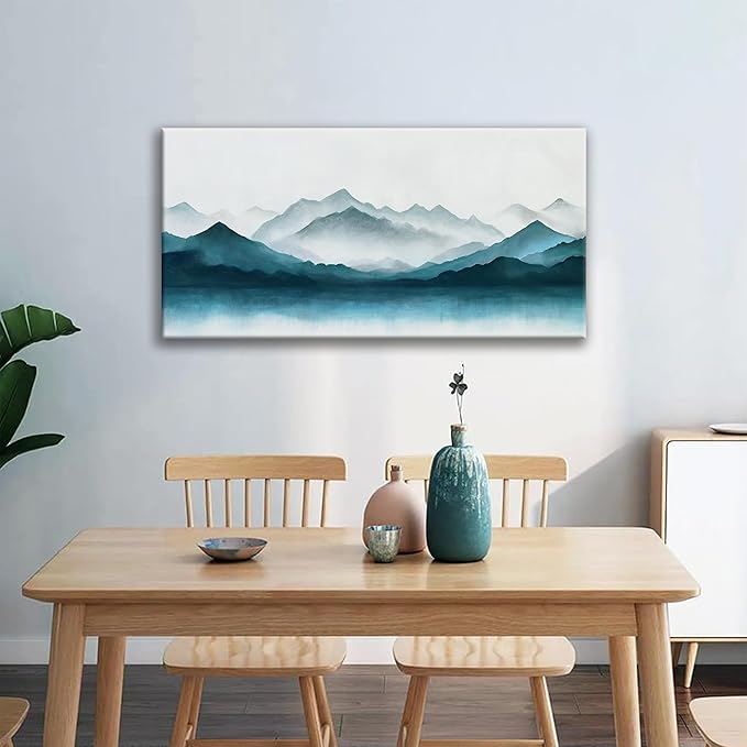 Abstract Canvas Art Wall Decor Dark Wall Art Painting Abstract Art Prints Minimalist Decor Artwork Pictures For Bedroom Kitchen Office Bathroom Home Artwork 20" × 40" Ready To Hang