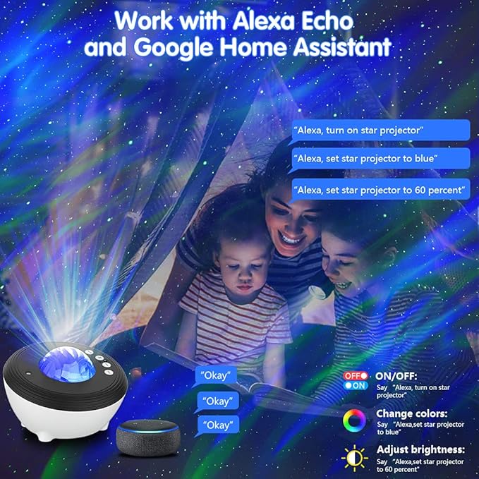 Christmas Gifts for Teens Aurora Projector, Northern Lights Projector Gifts for Teen Boys Teenage Girls, Remote Galaxy Lights for Bedroom Night Light for Kids