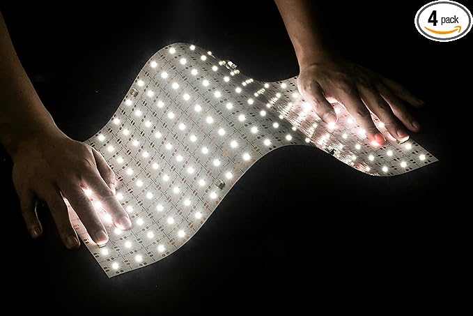 4PCS Soft LED Backlight Sheet 36W 6000Kwhite Color Backlit Flexible cuttable Each pcs 19X9.5 inch for Translucent countertop.