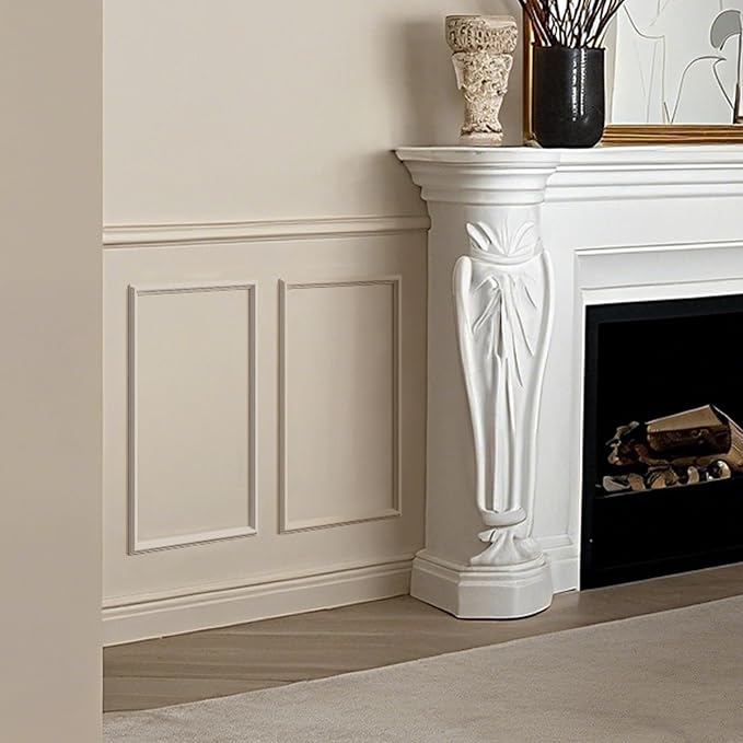 3 Sets Peel and Stick Wall Molding Kit, 12''x24'' Premade Wainscoting Accent Panels for Interior Wall Trim, Easy DIY Moulding Decor