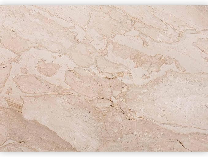 artgeist Wall Mural Stone Wall 98x69 in - XXL Non-Woven Wallpaper Fleece Wall Decor Photo Print Picture Image Design Marble Like Abstract 3D Effect Beige f-C-0457-a-a