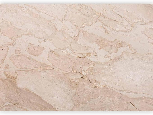 artgeist Wall Mural Stone Wall 177x124 in - XXL Non-Woven Wallpaper Fleece Wall Decor Photo Print Picture Image Design Marble Like Abstract 3D Effect Beige f-C-0457-a-a