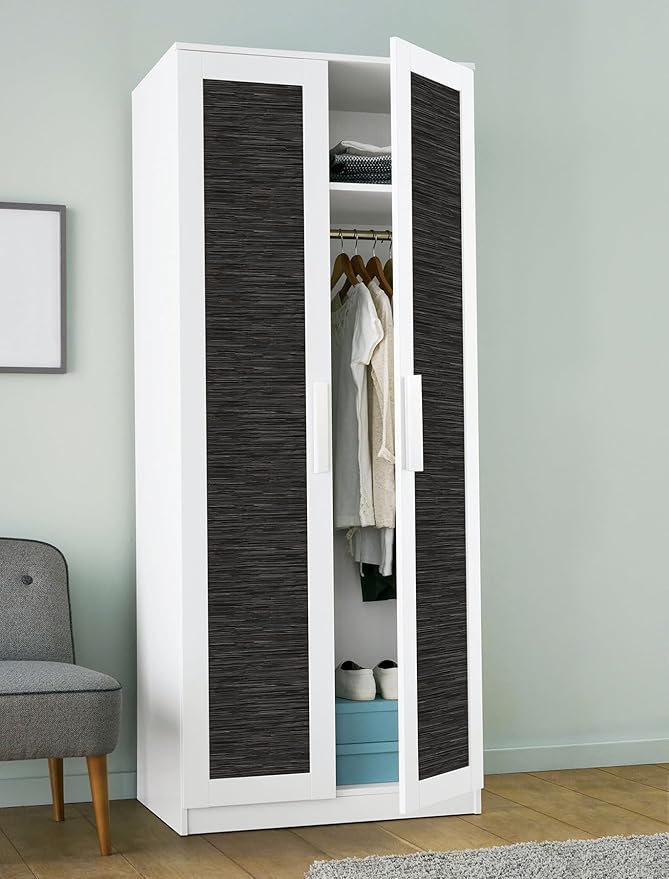 NuWallpaper Black Grassweave Peel and Stick Wallpaper, NUS4992