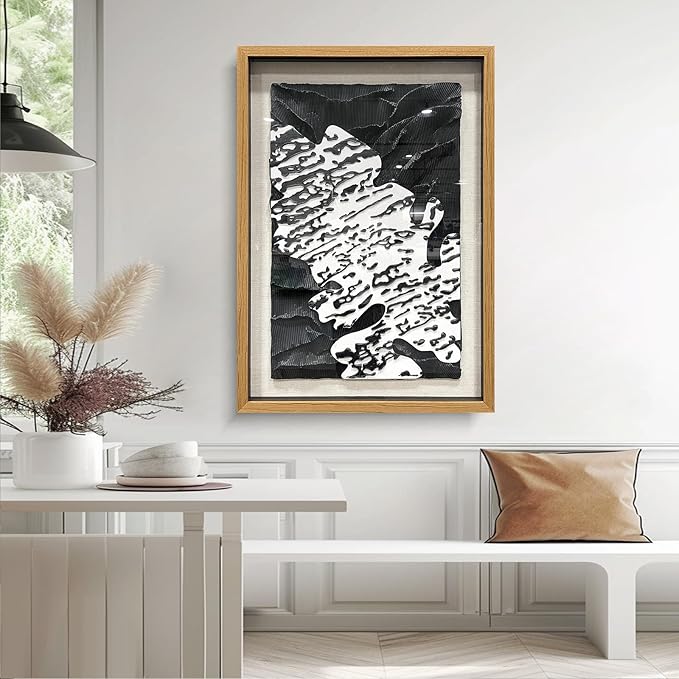 LIUZEYUE - Abstract 3D paper art wall decoration painting suitable for living room and studio walls 39.4"x59"