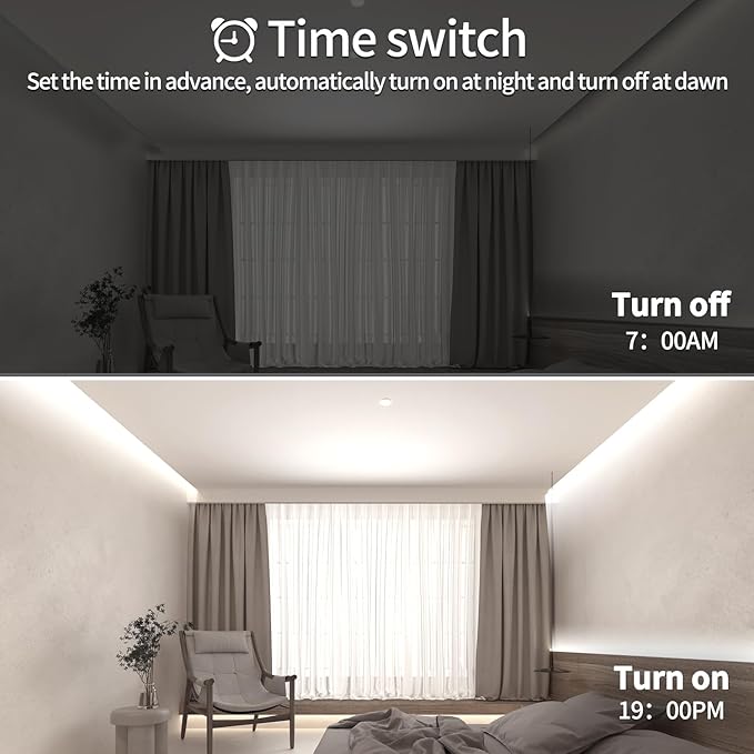 COB LED Strip Lights 100ft,6000K DC 24V Dimmable White Flexible LED Rope Lights for Bedroom,with Remote and app Control LED Lights Strip for Living Room, Shelf, Cabinet