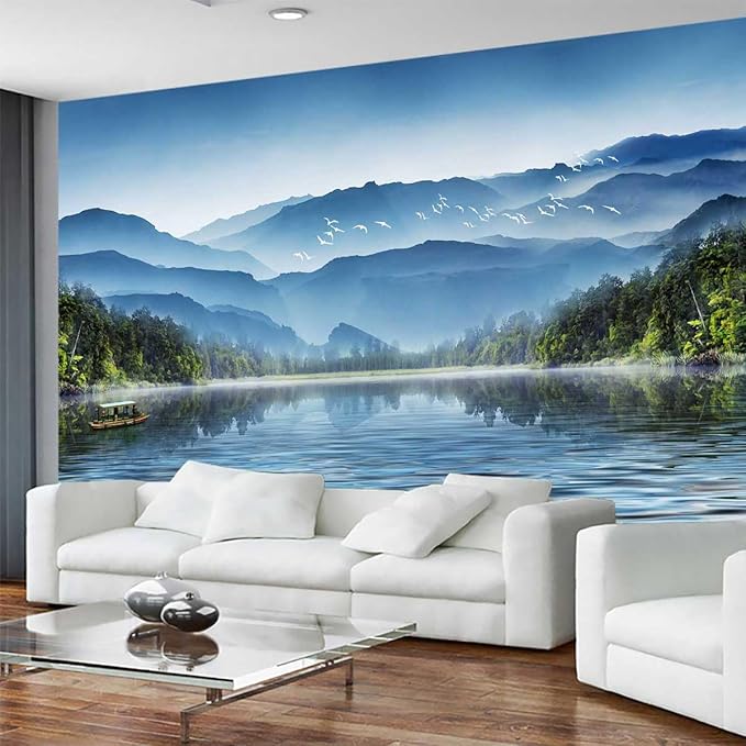 Large Wall Mural Birds Natural Landscape Wallpaper for Bedroom Living Room Rrestaurant
