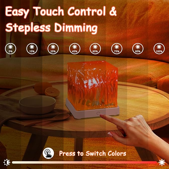 Lumena Lamp Ocean, 18 Colors Northern Lights Projector with Remote, 30 Lighting Modes Ocean Wave Light Galaxy Projector, Ambient Lighting Room Decor Water Light for Teen Girls