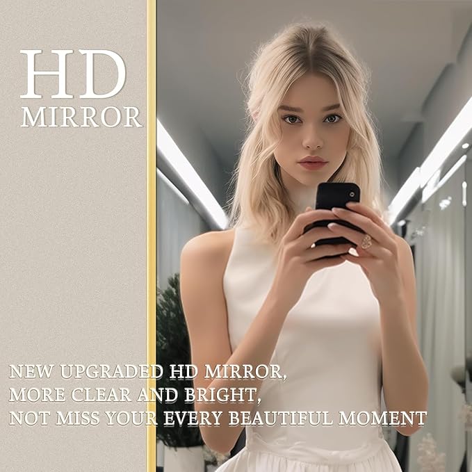 Arched Gold Full Length Mirror, 58"X18" Large Floor Mirrors with Stand for Leaning or Hanging, Full Body Mirrors for Living Room,Bedroom, Dressing Room, Aluminum Alloy Frame, Gold