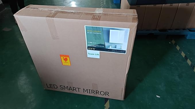 KWW LED Lighted Bathroom Medicine Cabinet with Sockets & USBs, Defogger, Dimmable, 3 Color Light Makeup Mirror, Easy to Install, Wall Mounted Cabinet (Three-Door, 40 * 28)