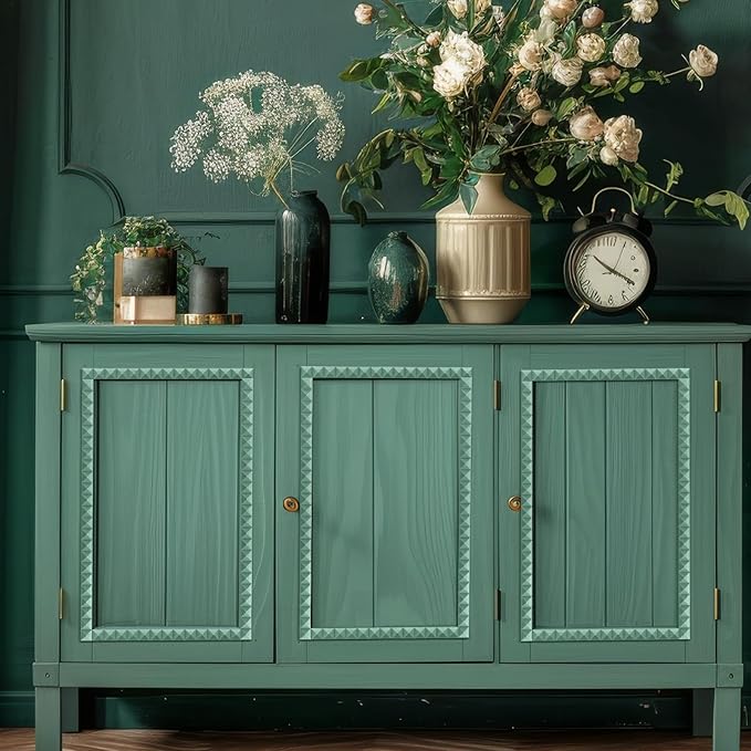 Nuanchu 12 Pcs Unfinished 3D Decorative Wood Trim Molding 15.75inch Decorative Wood Molding Cute DIY Trim for Home Wall Cabinet Shelf Window Door(Triangle,25mm)