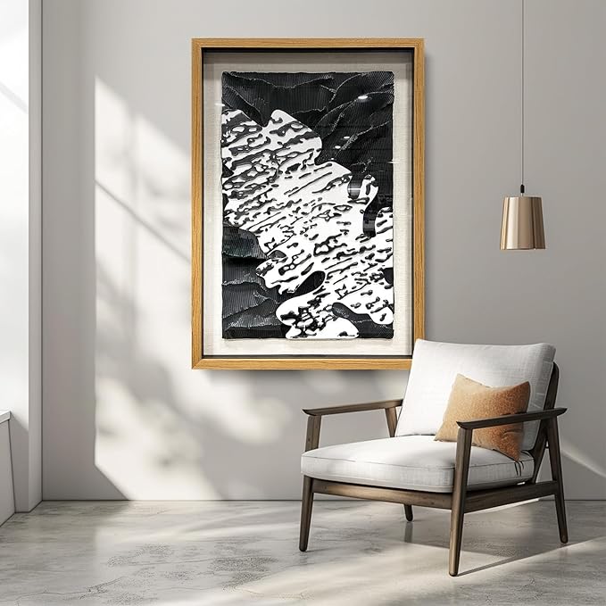 LIUZEYUE - Abstract 3D paper art wall decoration painting suitable for living room and studio walls 31.5"x47.2"