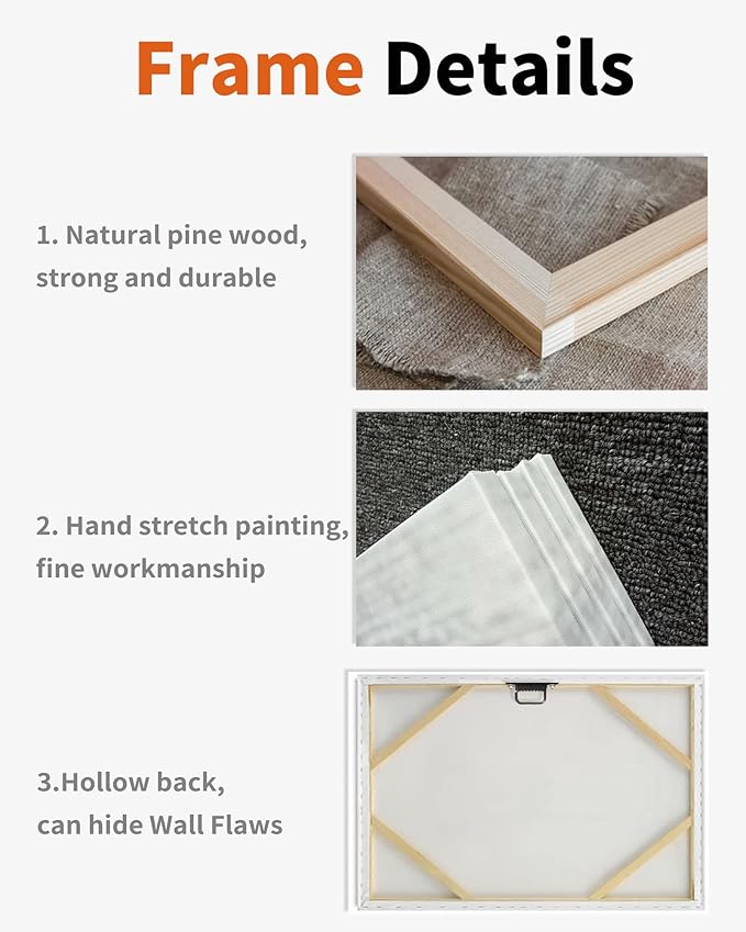 Cawpom Houston Black and White Wall Art Texas Nature Lightning Strikes Wall Decor Houston City Picture Canvas Print Storm Cityscape Painting Poster Frame Home Living Room Decoration(60x32 inches)