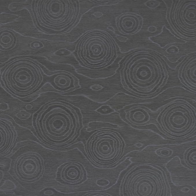 16"x354" Dark Grey Peel and Stick Wallpaper Growth Rings Wood Textured Contact Paper Modern Removable Vintage Self Adhesive Faux Natural Wooden Paper Neutral Matte Vinyl Wrap for Countertop