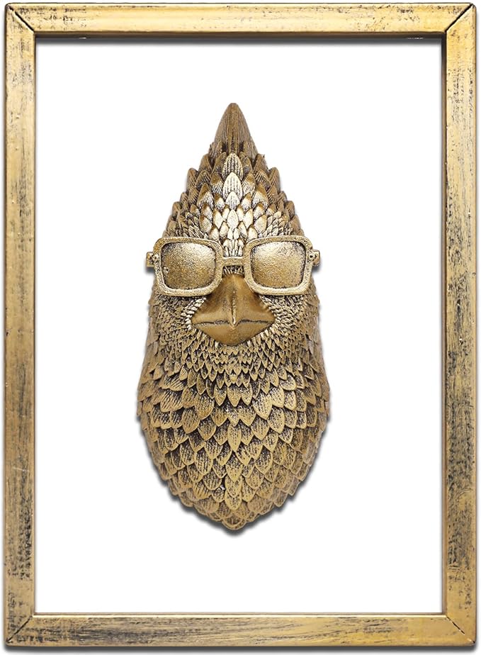 Bird Wall Art Decoration Sculpture(Cardinal,Gift Metal Frame)- Exquisite Wall Hanging Sculptures for Living Room, Bedroom, Office - Handmade Home Art Decor & Unique Housewarming Gift