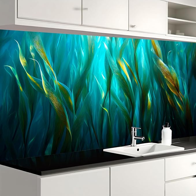 Nuxovilar Teal Crystal Gemstone Textured Peel and Stick Wallpaper, 15.75"x39.37", Self-Adhesive Contact Paper, Artistic Stone-Like Design for Bedroom, Living Room and Table Decor