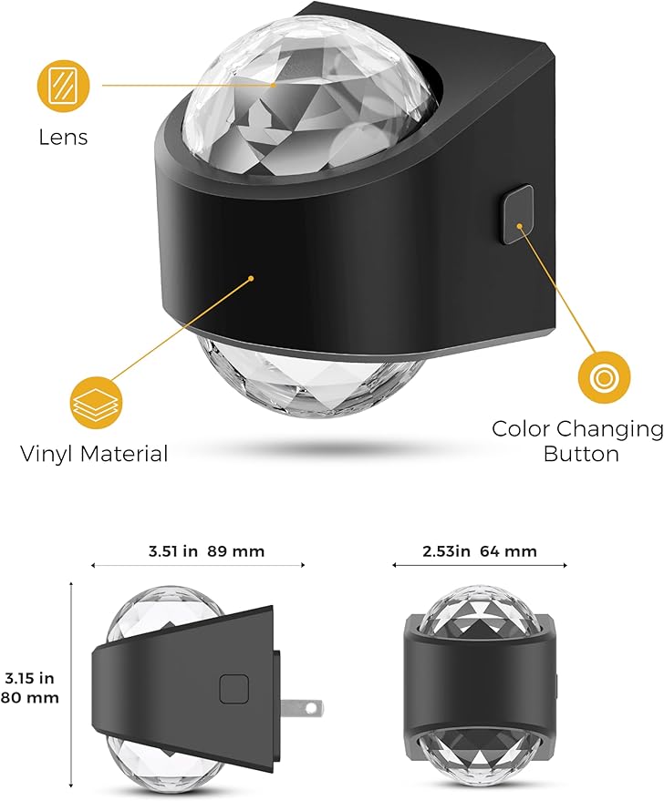 L LOHAS LED Night Light for Kids,Night Light Projector with Dusk to Dawn Sensor,9 Color Changing, Star Projector Galaxy Nightlight for Playroom Christmas Party Birthday Gifts