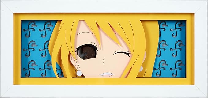 Anime LED Light Box, Manga Shadow Box Frame, Anime Paper Cut, Table Lamp for Anime Enthusiasts, RGB Multi Color Light, Night Light for Room Decor, Unique Anime Desk Decor (Nami)