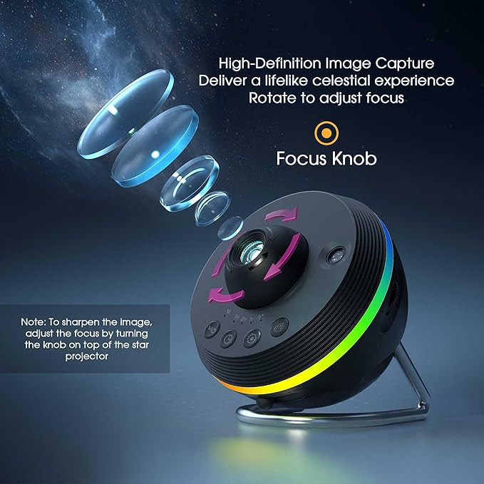 L LOHAS LED Galaxy Projector, Star Projector Planetarium Night Light, 13 in 1 HD Space Night Light Projector with Light Strip Meteor for Kids Bedroom Birthday Christmas Gift