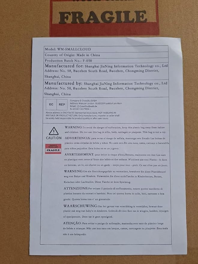 BST FURNH Small Cloud Mirror - Unique 44x21 Inch Full Length Wall Mounted Tall Mirror for Bedroom, Bathroom, Living Room