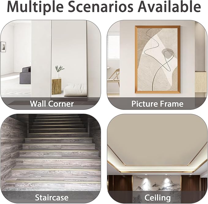 Aluminum Corner Guards, Peel and Stick L-Shaped Molding Trim for Wall Table Door Frame Protection and Decoration (Matte Gold, 3Pcs x 4.26ft x 0.8in)
