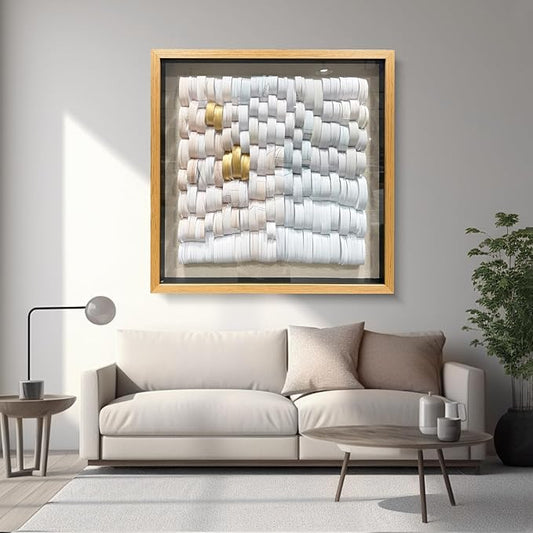 LIUZEYUE - Hand crafted Paper Artwork 3D Wall Art living room wall decor modern 59"x59"
