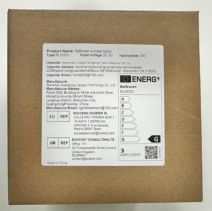 Balkwan Sunset Lamp Projection Rotation Rainbow Projection Lamp Led Romantic Visual Led Light Network Red Light with USB Modern Floor Stand Night Light Living Room Bedroom Décor (Multicoloured)