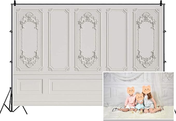 Leyiyi 5x3ft Vintage Room Inside Backdrop European Frame Modern House French Castle Cementery Wall Retro Style Photo Background Cowboy Kids Birthday Portrait Studio Prop Vinyl Wallpaper