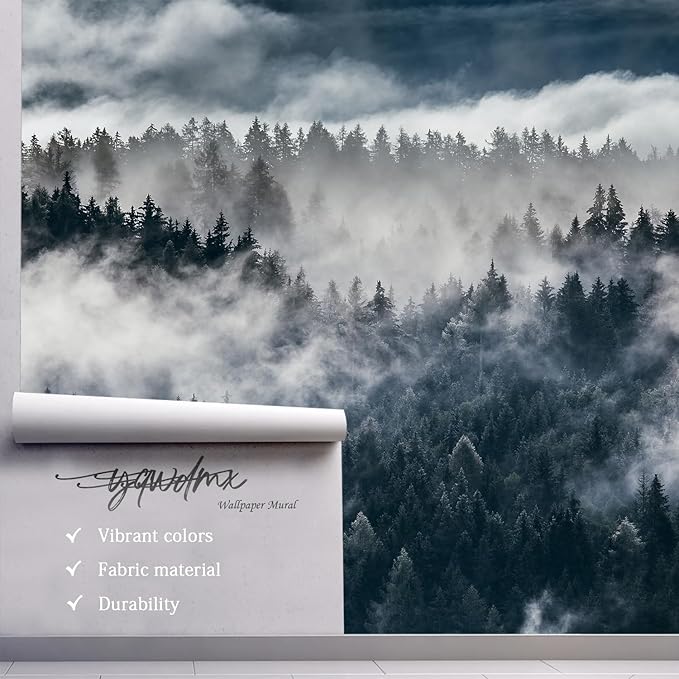 -Misty Forest Bedroom Wallpaper XT20 L 180" x 115"