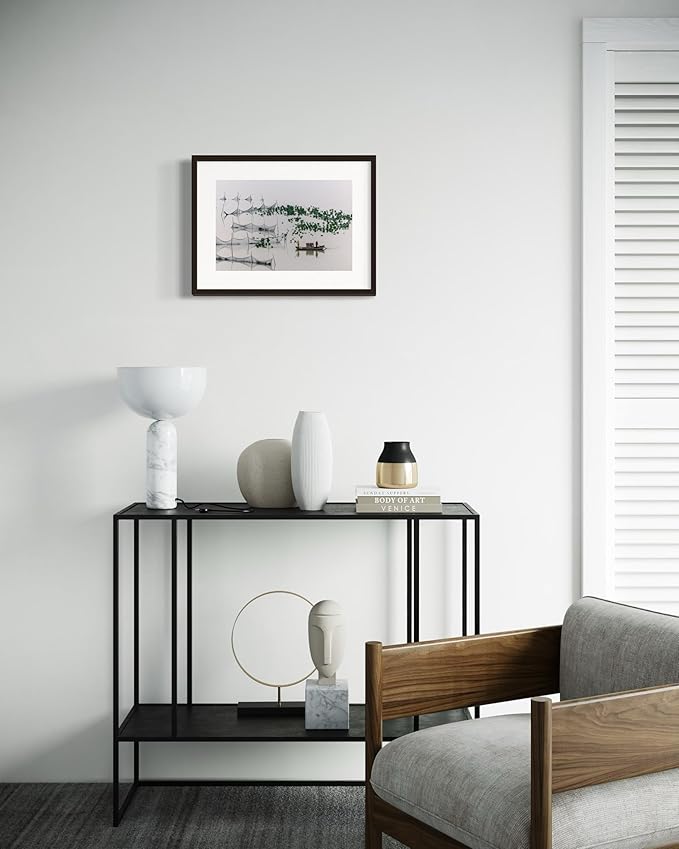 Oriental Beauty: Stunning Feng Shui Landscape Wall Art Prints for Home Decor in 3 Sizes (Tranquil Waters: Traditional Fishing Scene, 12" x 18", Oriental Beauty)