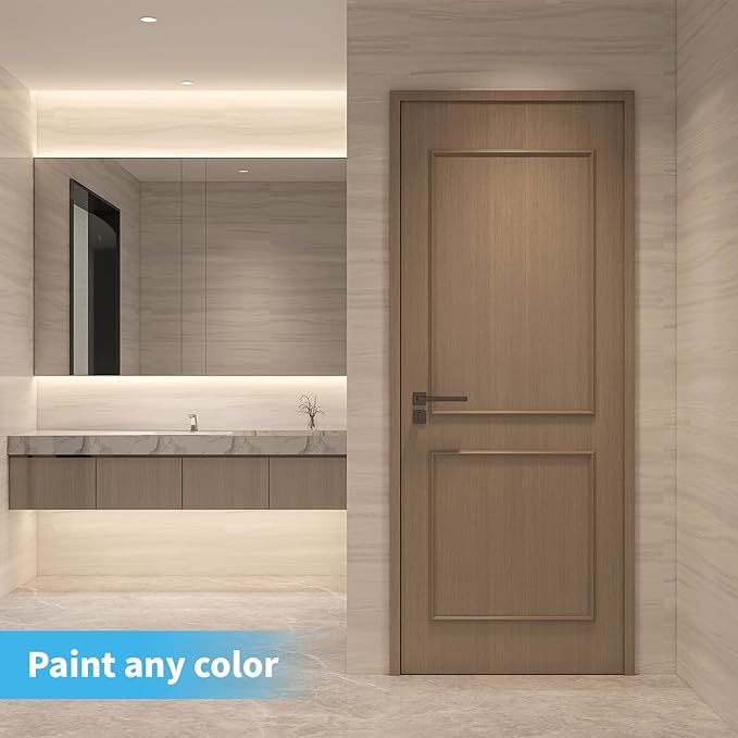 Art3d Premade Peel and Stick Door Moulding Trim Kit, Self-Adhesive Paintable Wainscoting Panels for Frame Decor & Wall Accents, 1 Set-2 Frames