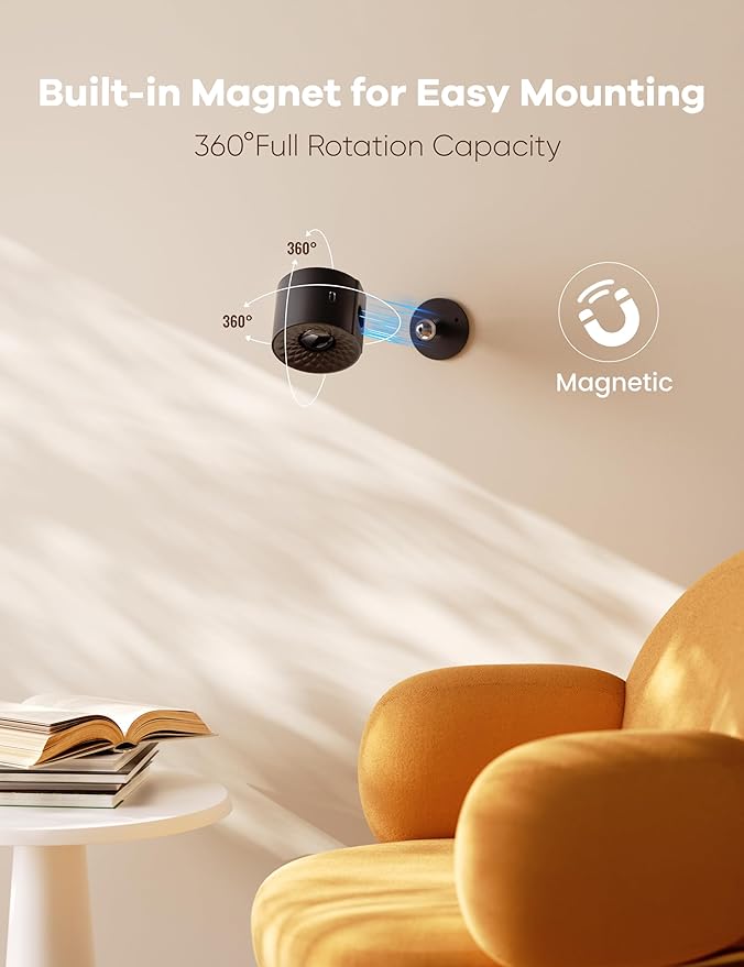 Joyzy 2 Pack Led Wall Light Battery Operated Rechargeable RGB Colorful Picture Light for Wall Lighting for Bedroom, Remote Touch Control Wall Mounted Lamps Magnetic Wall Sconce