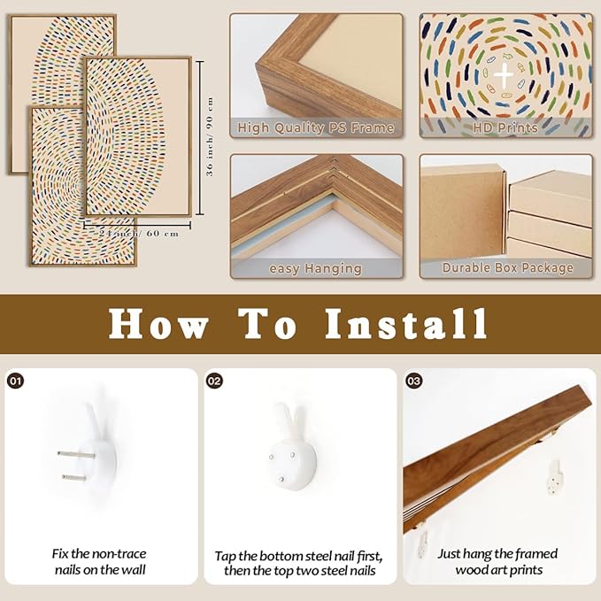 Anyzal Jesus Feeds the 5000 Wall Art Framed Christian Wall Decor Large Jesus Painting for Living Room Bedroom Dining Room 24x36 Inch