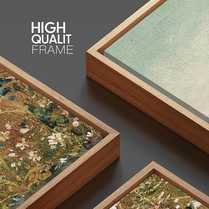 BINCUE Large Wildflower Wall Art Set Vintage Canvas Wall Decor Nature Wilderness Farmhouse Art Print for Living Room Bedroom Office 24x36 Inches