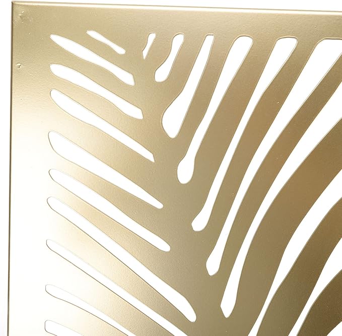 Baxnore Gold Palm Leaves Wall Decor Modern Minimalist Hollow Metal Wall Art Sculpture for Livingroom Office Bedroom Premium Iron Material 60x45cm 1950g