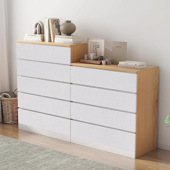 CAX Grasscloth Peel and Stick Wallpaper Beige Contact Paper 15.7"x118" Beige Grasscloth Wallpaper Self-Adhesive Removable Wall Paper Waterproof Linen Wall Papers for Living Room Bed Room Cabinets