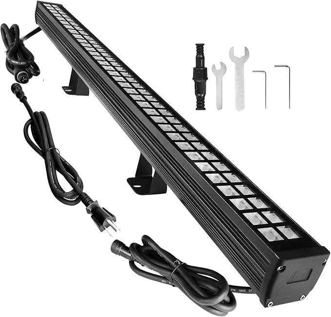 10x60' New Upgraded Wall Washer LED Lights, 72W 5000K Daylight Wall Wash Lighting, Linkable 120V LED Light Bar, IP65 Waterproof, 3.2ft/40 Outdoor/Indoor Stage Lighting Bar