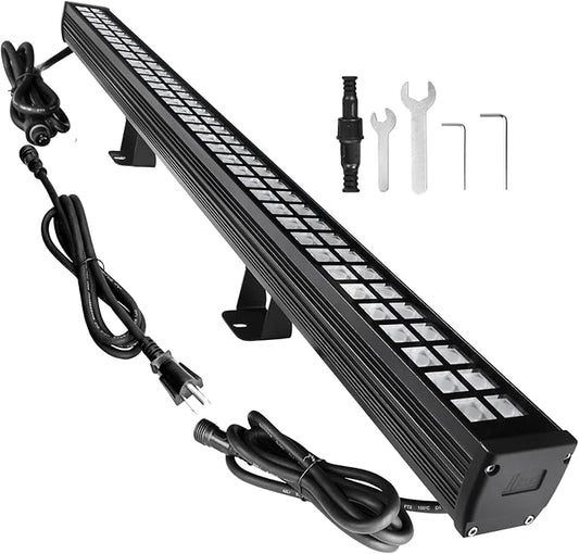 10x60' New Upgraded Wall Washer LED Lights, 72W 5000K Daylight Wall Wash Lighting, Linkable 120V LED Light Bar, IP65 Waterproof, 3.2ft/40 Outdoor/Indoor Stage Lighting Bar