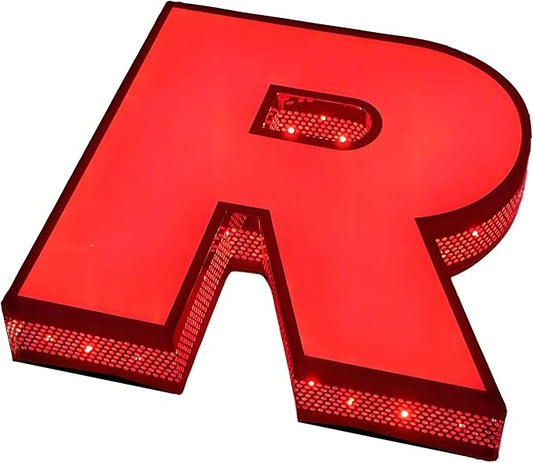 jimeiguang Custom Exterior LED Channel Letters 8 to 25 inches Tall Large Letter Bright Lighted Logo for Storefront Business Sign Building Signs (19 letters)