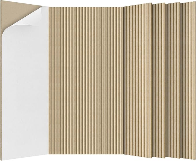 5 Pack Acoustic Panels,47.2x23.6x0.4 inch Acoustical Wall Panels,Large Soundproof Panels,Self-Adhesive Sound proof Panels for Walls,Acoustic Treatment for Recording Studio&Office,Camel