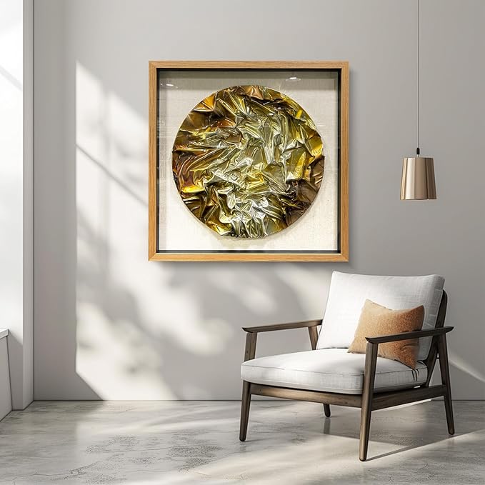 LIUZEYUE - Hand crafted leather Artwork 3D Wall Artwall decorations for living room 59"x59"