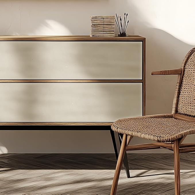 Matte White Grasscloth Textured Wallpaper Natural&Neutral&Handmade Style Thick Peel and Stick Removable for Bedroom,Office,Cabinet(16.5”x236.2”) (Silver Powder&Vegetation) M16