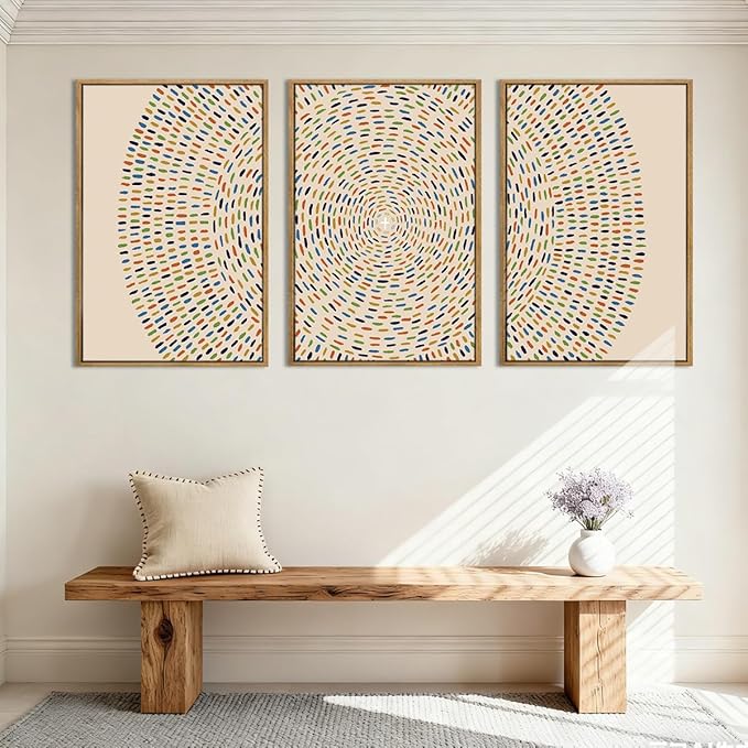 Anyzal Jesus Feeds the 5000 Wall Art Framed Christian Wall Decor Large Jesus Painting for Living Room Bedroom Dining Room 24x36 Inch